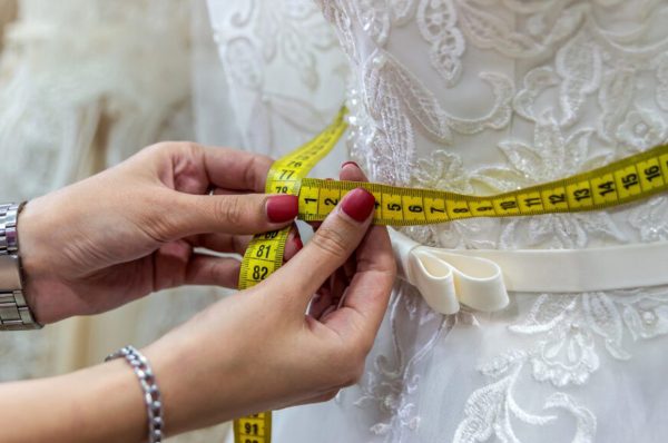 White Bridal Dress Measurement